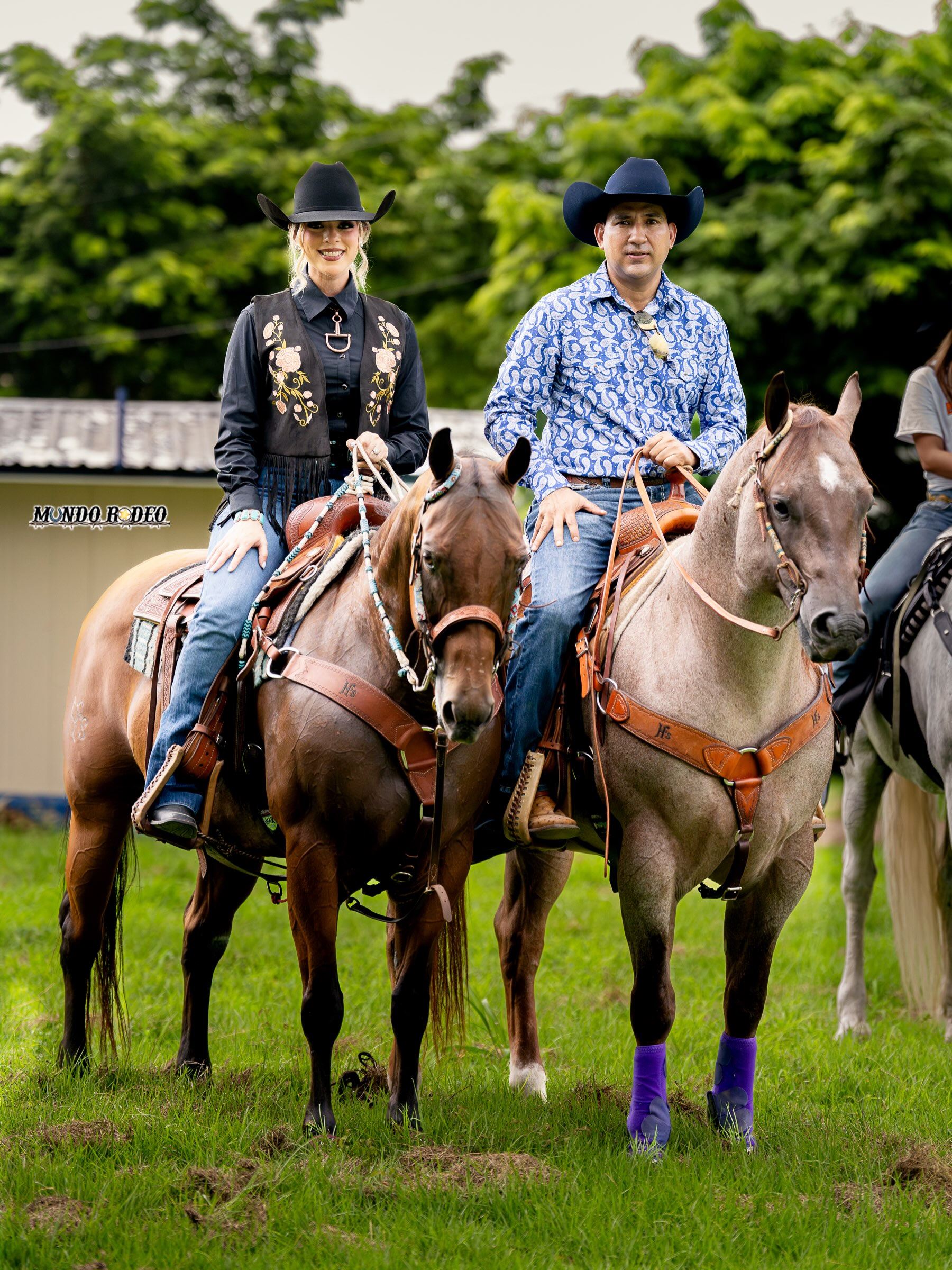 Jhonathan Chávez a caballo en la Feria de David